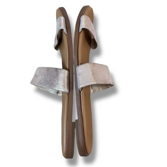 Cole Haan Womens Pink Rose Gold Double Strap Leather Slide Sandals Size 11 - Picture 8 of 10